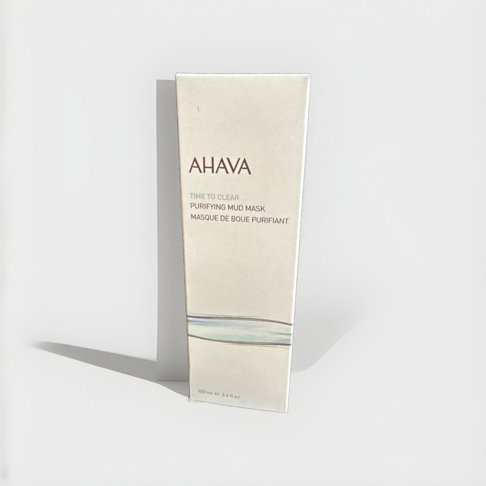 Ahava Time‎ To Clear Purifying Mud Mask 100 ml 3.4 fl oz Brand New In Box